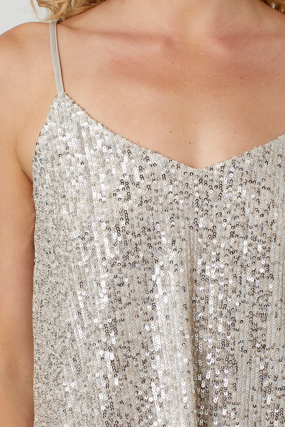 Blusa Lentejuela Plata